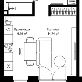 Планировка Студия