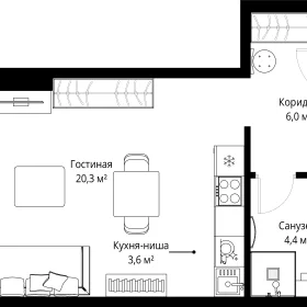 Планировка Студия