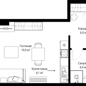 Планировка Студия