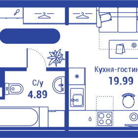 Планировка 1-комн. кв.