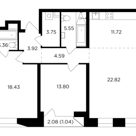 Планировка 3-комн. кв.