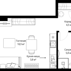 Планировка Студия