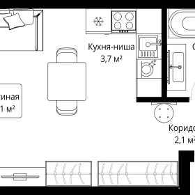 Планировка Студия