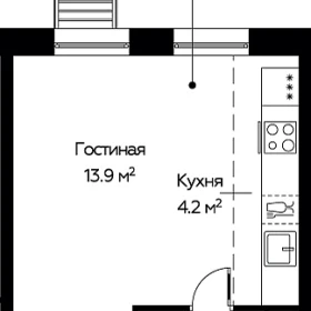 Планировка Студия