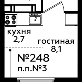 Планировка Студия