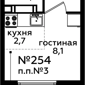 Планировка Студия