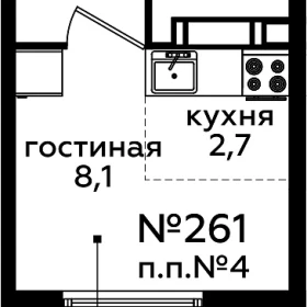 Планировка Студия