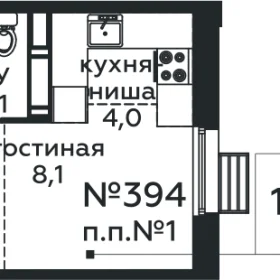 Планировка Студия
