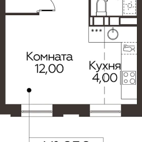 Планировка Студия