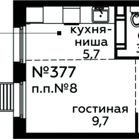 Планировка Студия