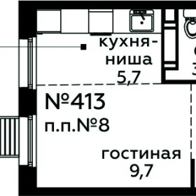 Планировка Студия