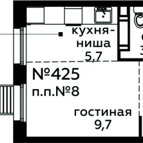 Планировка Студия