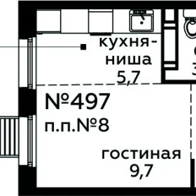 Планировка Студия